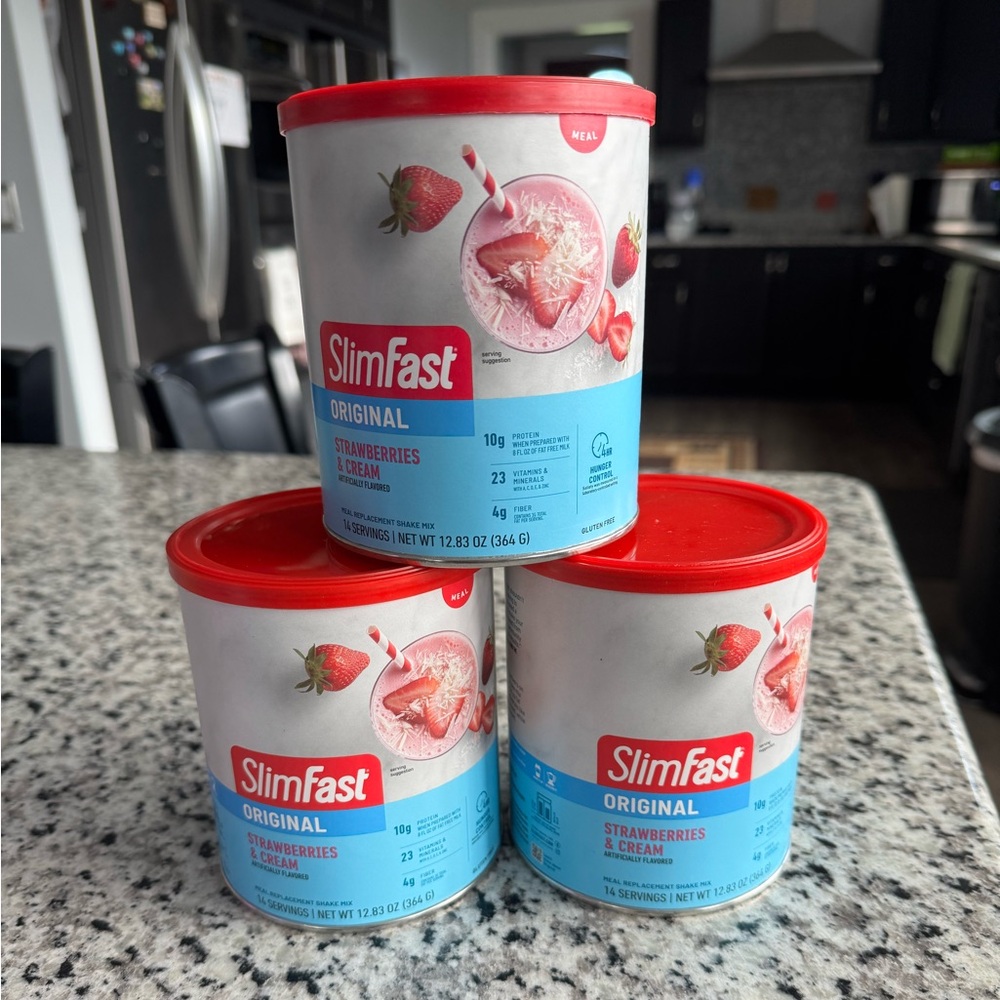 SlimFast Strawberries & Cream Meal Replacement Shakes